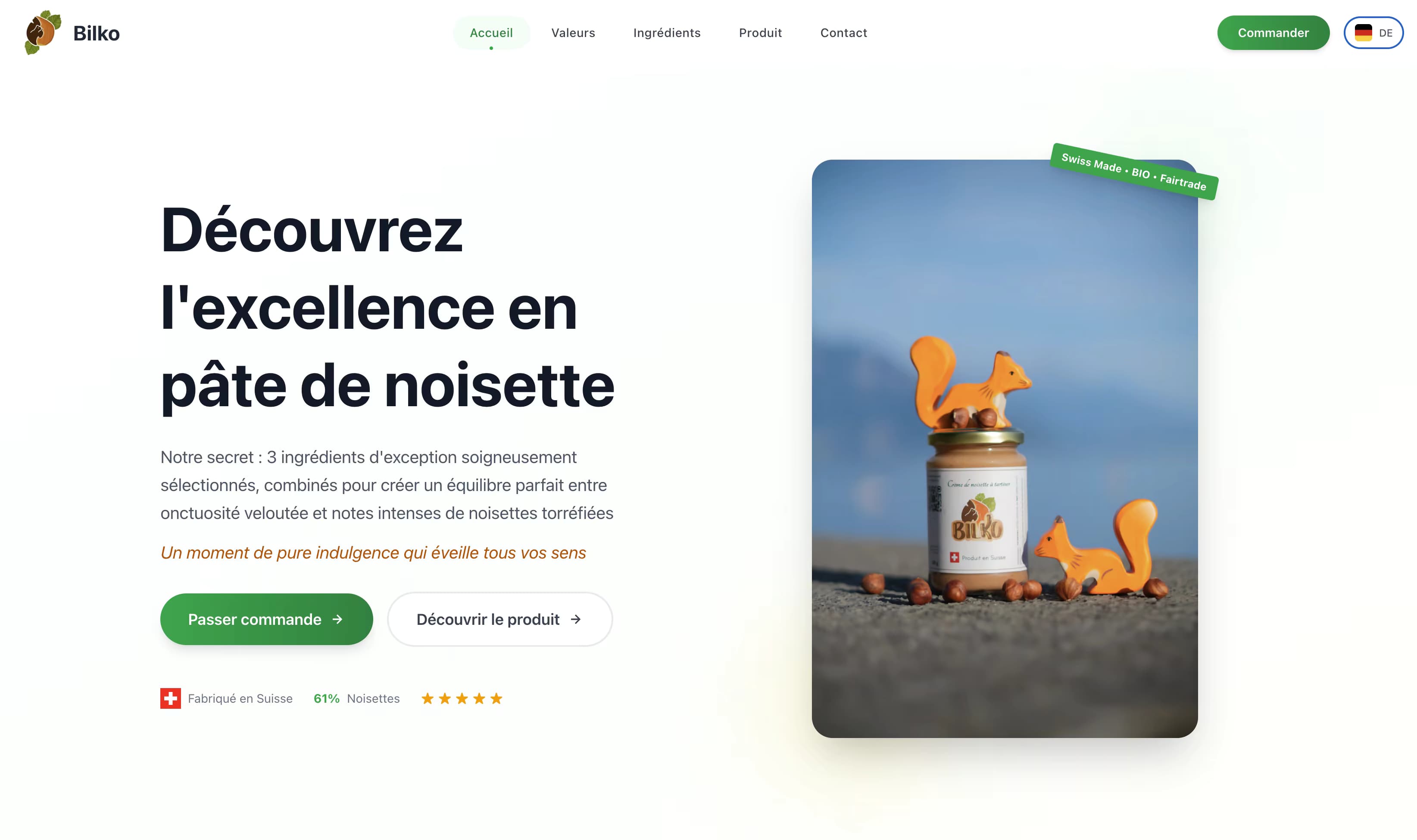 Bilko website preview