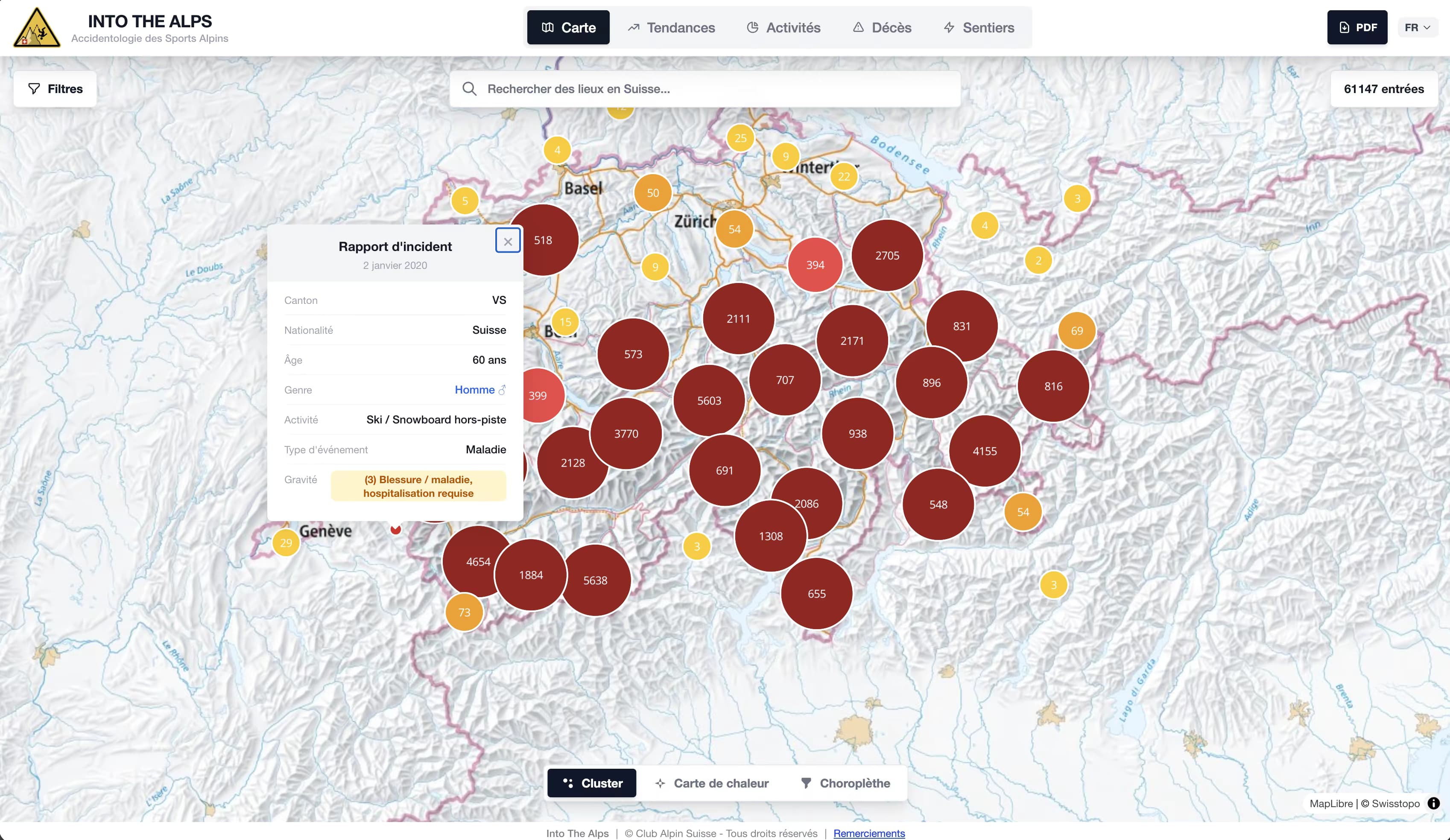 SAC accidentology dashboard preview
